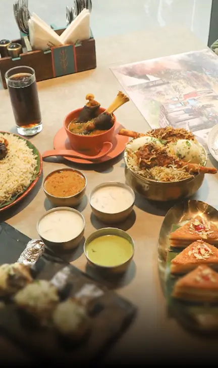 Signature dishes served at the table